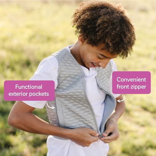 Fun and Function Honeycomb Weighted Vest - Helps Promote Focus & Calm in Kids With Special Needs - 2 lbs of Weights Included4