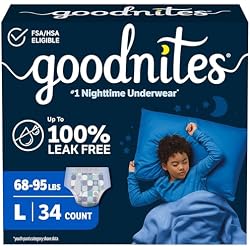 韓国製 Goodnites L×6パック Amazon.com: Goodnites and Wipes Bundle: Goodnites Underwear for