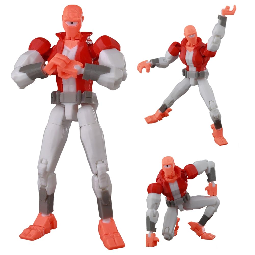 Zhongkaihua Allen the Alien Figure, 14cm Posable 3D Printed Action Figure with Interchangeable Hands, Anime Model Statue Collectible Desk Decoration Ornament