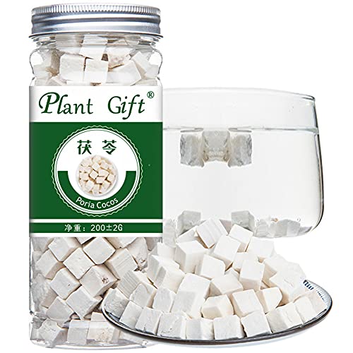 Plant Gift Poria Cocos 200G/7.05oz  100% Natural Poria Fu Ling, Medicinal China Herb, Dried Bulk, 100% natürliche Poria -Fu -Ling, medizinische Porzellankraut, getrocknete Masse Cover
