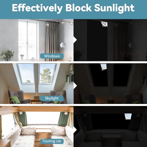 NVGVUP Magnetic Blackout Blinds Stick On, Blackout Material, 200 × 150 cm Portable Black Out Blinds Curtains, No drilling 24 Magnets, Cuttable, for Shading Interior Windows & Skylights - Cosy Home Interiors NVGVUP Magnetic Blackout Blinds Stick On, Blackout Material, 200 × 150 cm Portable Black Out Blinds Curtains, No drilling 24 Magnets, Cuttable, for Shading Interior Windows & Skylights - Image 6