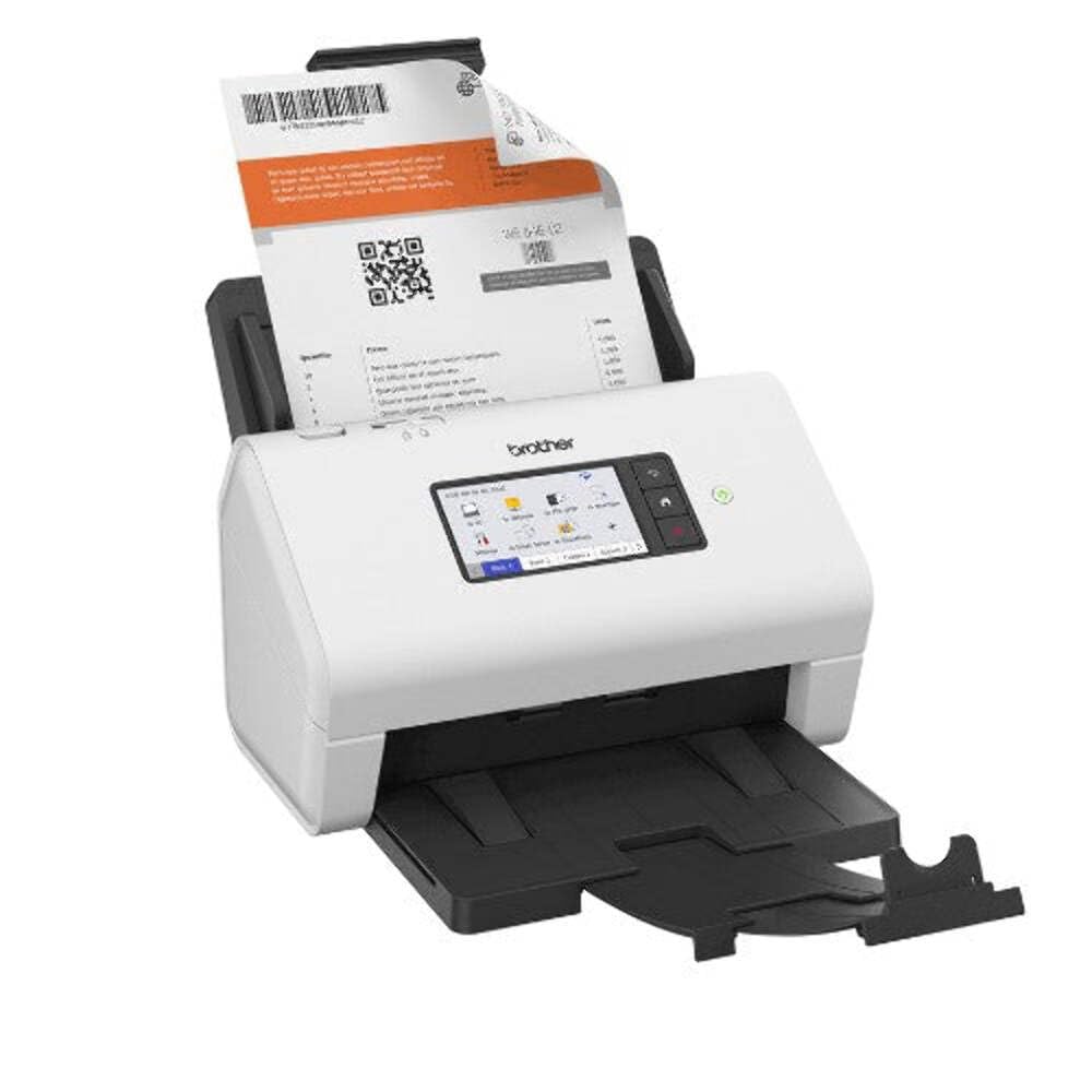 Brother ADS-4900W Scanner con ADF + alimentatore di fogli 600 x 600 DPI A4 Nero, Bianco (ADS-4900W 2-SIDED SCAN UP TO - 60PPM / 120IPM 100 SHEET ADF 100)