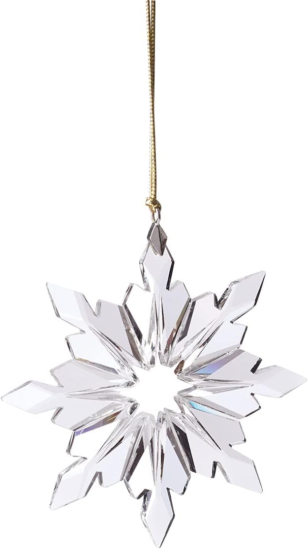Lenox 2021 Optic Snowflake Ornament, 0.20 LB, Clear