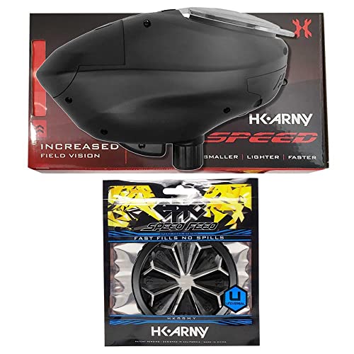 HK Army Speed Electronic Paintball Loader with Epic Speed Feed - Blackout
