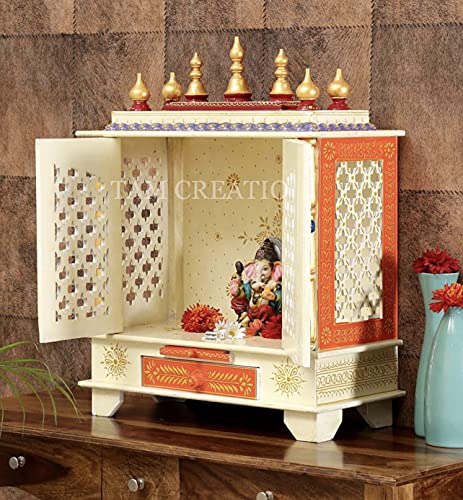 Pooja Mandir en bois pour créer un coin de méditation zen chez soi - 2