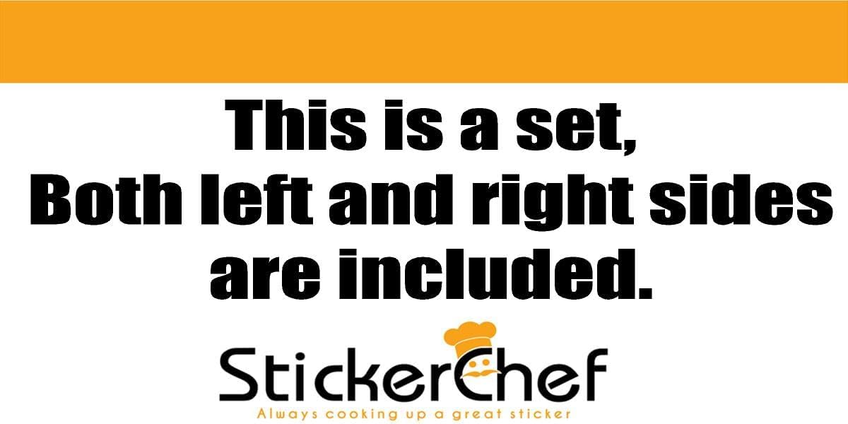 Golf Cart Decals Accessories Two Color Go Cart Stickers GCA1215