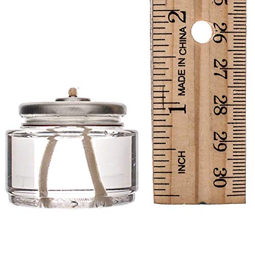 D'light Online Hd8-90 Liquid Wax Disposable Clear 8 Hour Liquid Tealight Fuel Cell Oil Candle Cartridge Disposable Liquid Paraffin Smokeless Odorless | Clear Fuel Oil Shabbos Candles - Set Of 90 #TOP3