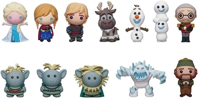 Disney Frozen 10th Anniversary – 5" Collectible Bag Clip – Blind Bag (ONE Random Figure) Animated Character Keychain/Backpack Accessory | Official Licensed Merchandise