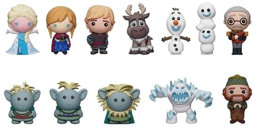 Image of Disney Frozen 10th Anniversary – 5" Collectible Bag Clip – Blind Bag (ONE Random Figure) Animated Character Keychain/Backpack Accessory | Official Licensed Merchandise