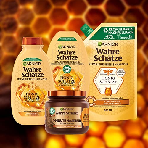 Garnier Wahre Schätze Reparierendes Shampoo mit Honig für strapaziertes Haar