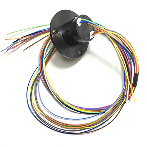 Collettore Ad Anello Rotante 6/12 Fili 2A-30A - Contatto Elettrico Rotante - Raccordo Giunto Elettrico (12 Cavi 2A)