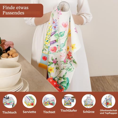 Maison d'Hermine Küchenhandtuch 100% Baumwolle (50 cm x 70 cm, Set von 3) – Ansicht 4