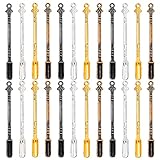 Metal Mini Shovel Snuff Spoon,4 Colors Hanging Hole Shovel Medicine Spoon for Sniffer Snuff Powder...