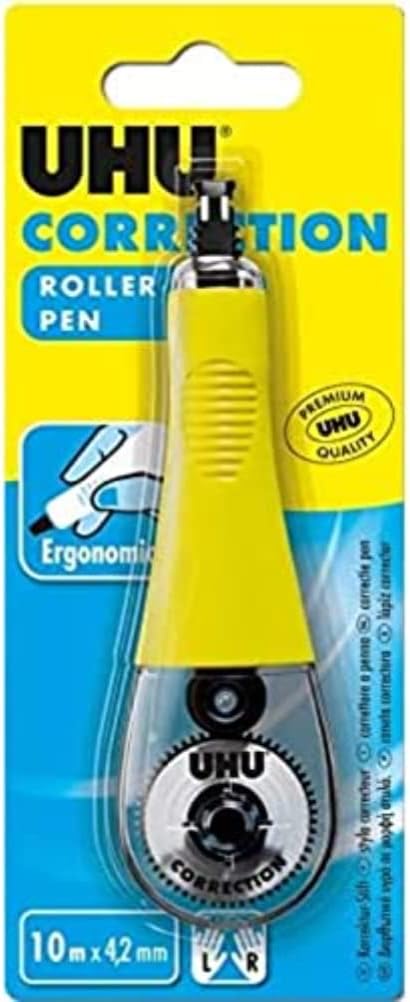 UHU Rollerball Corrector Pen 10 m x 4 mm, white