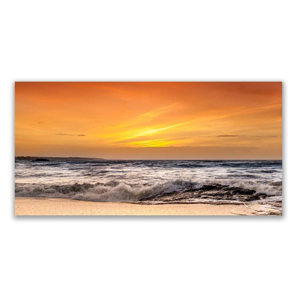 Tableau deco mural acrylique incassable 140x70cm paysage mer pour mur vide