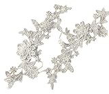 Größe: 27 * 10,5 cm Blue Vessel Stickerei Spitze Blume Aufkleber Nähen-auf Patch Abzeichen Tasche Hut Jeans Kleid Applique Handwerk Nähen Zierleisten Kragen