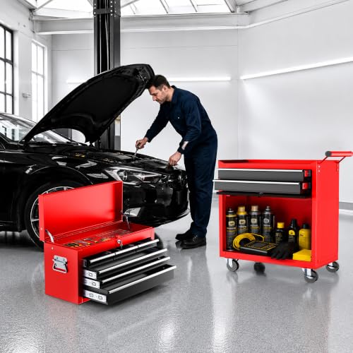 LDHTHOPI 8-Drawer Rolling Tool Chest