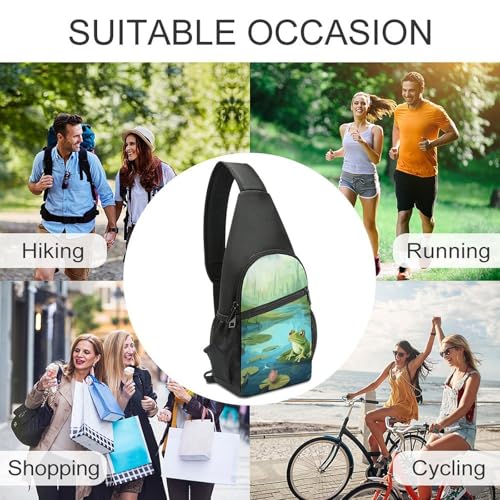 Mochila tipo bandolera deportiva para senderismo y viaje miniatura 6