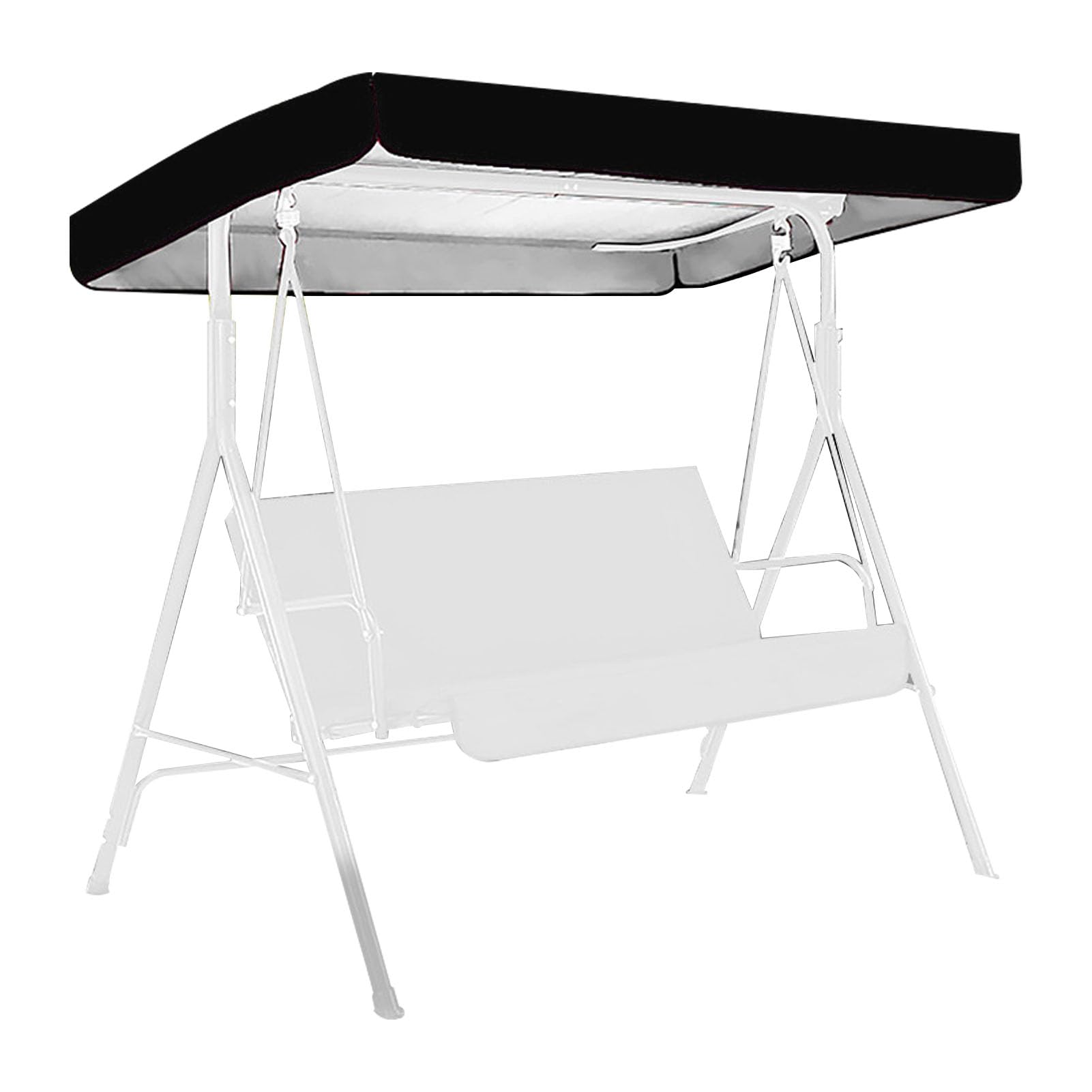 Toit de rechange pour balançoire de patio étanche polyester couverture supérieure jardin 190x132