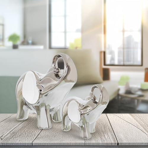 Statue éléphant céramique cadeau idéal décoration maison 27cm
