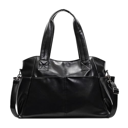 Coolives Borsa Bauletto con Tracolla da Donna Borsa a spalla in Pelle Sintetica Borsa a mano Sacchetto Tote Donne Borsetta Hobo Borsa a tracolla Nero