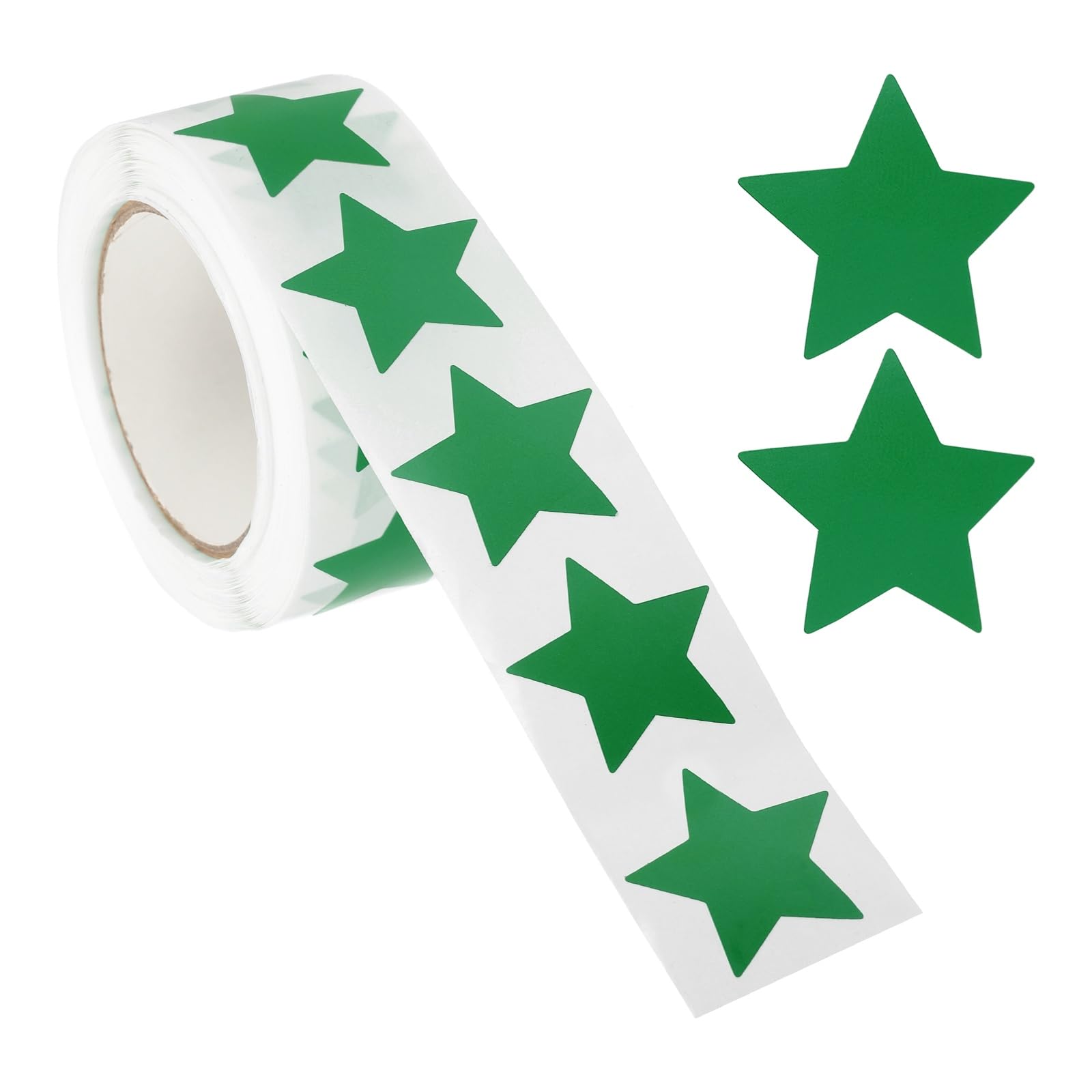 PATIKIL Star Stickers Roll 1", 500 Pcs Self-Adhesive Reward Stickers Star Labels for Behavior Chart Classroom Teacher Supplies and DIY Craft, Green