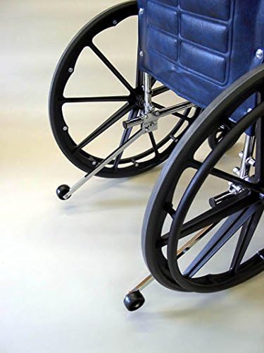 The Wright Stuff Safe-T Mate Wheelchair Rear Anti-Tippers, Fits Most Wheelchairs, Easy Installation, Black, Stainless Steel