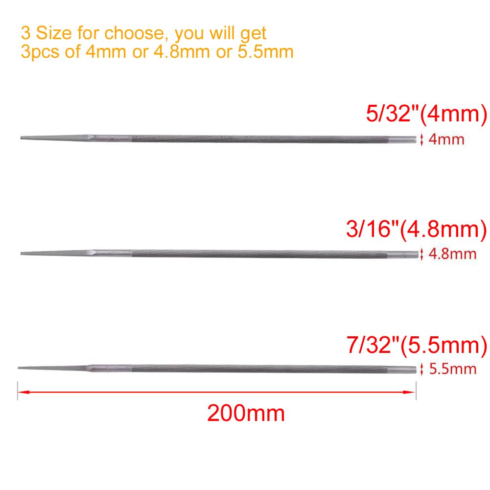 Affuteur Chaine Tronçonneuse Lime Ronde 4mm Kit D'affûtage Universel Pour Tronçonneuse - SALUTUYA - Lime Plate Lime Tronconneuse 4mm Lime 4.8