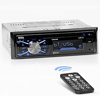 BOSS Audio Systems 508UAB Car Stereo System - Single Din, Bluetooth Audio and Calling Head Unit, Aux-in, USB, Built-in Microphone, CD Player, AM/FM Radio Receiver, Hook Up To Amplifier
