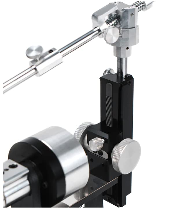 TSPROF Sharpinator Messer Schärfgerät K03 Lite Hunter Kit, professionelles Messerschärfer Set, mechanisch betrieben, Stahlsockel, inkl. Alumiunium Klemmen, inkl. 5 Diamantplatten