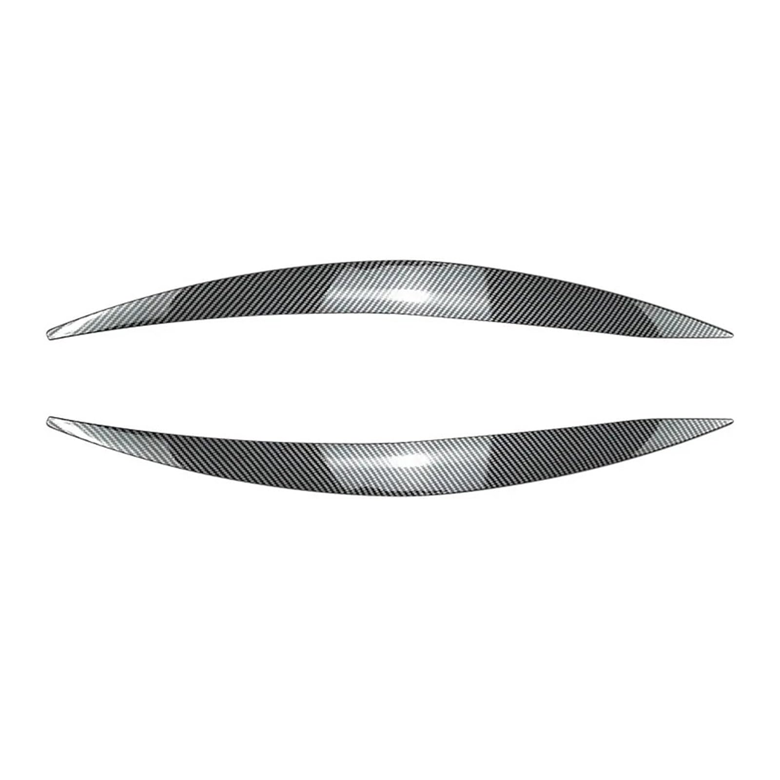 Car Eyelashes Fit for Ford Focus MK4 2019 2020 2021 Headlight Eyebrow Eyelid Trim Lamp Cover Sticker Car Accessories Eyebrow Cover(Carbon Look)