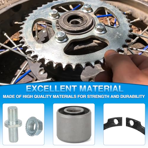 Image of Rear Sprocket Bushings with Bolts & Nuts & Circlip Kit for Hawk 250 / Hawk 250 DLX Carb Sprocket Bolt Kit for Motorcycle