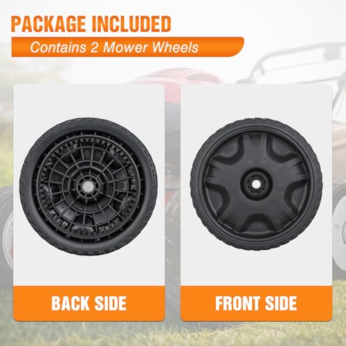 Yesker Lawn Mower Drive Wheels Replacement 8 Inch 634-05039 Assembly, Lawnmower Wheels Compatible with Troy-Bilt, Craftsman, TB200 TB210 TB220 TB230 TB270ES TB280ES, 2-Pack by Yesker - Used condition - Image 5
