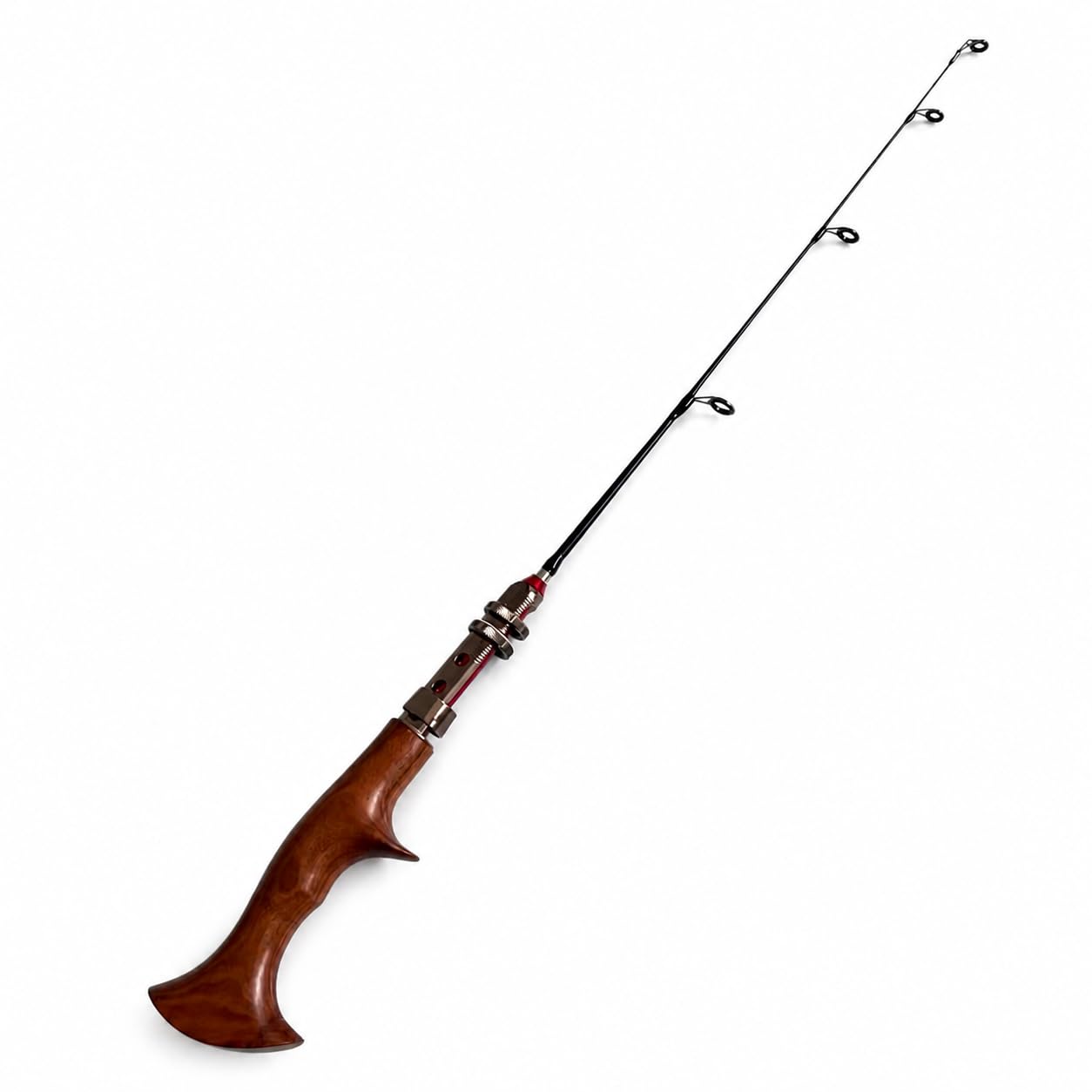 Eisangelrute, zweiteilig, weich, 63 cm Eisangelrute
