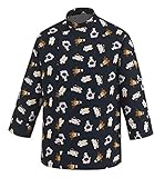 S - 4XL Novaplus Kochjacke Cows blau (M=46/48)