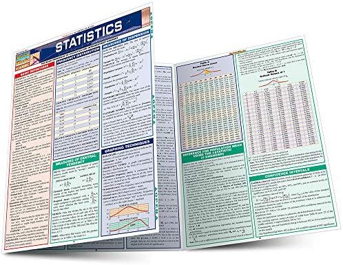 Statistics Laminate Reference Chart: Parameters, Variables, Intervals, Proportions (Quickstudy: Academic )
