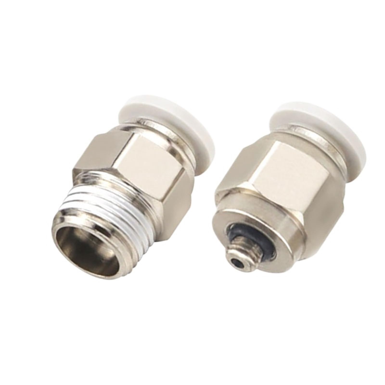 10 raccordi dritti rapidi per tubi PC4-01/PC4-02/PC6-02/PC8-01, raccordi pneumatici (PC4-02-bianco)