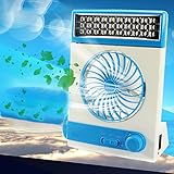 Zehui LED Table Lamp and Flashlight for Home Outdoor Camping Portable USB Mini Solar Fan Light