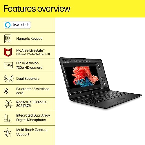 HP 15s, 11th Gen Intel Core i3 8GB RAM/1TB HDD+256 GB SSD 15.6-inches/39.6 cm FHD Laptop/Windows 11/Intel UHD Graphics/Dual Speakers/Alexa/MSO/Fast Charge/1.75 Kg, 15s-du3614TU - Image 5