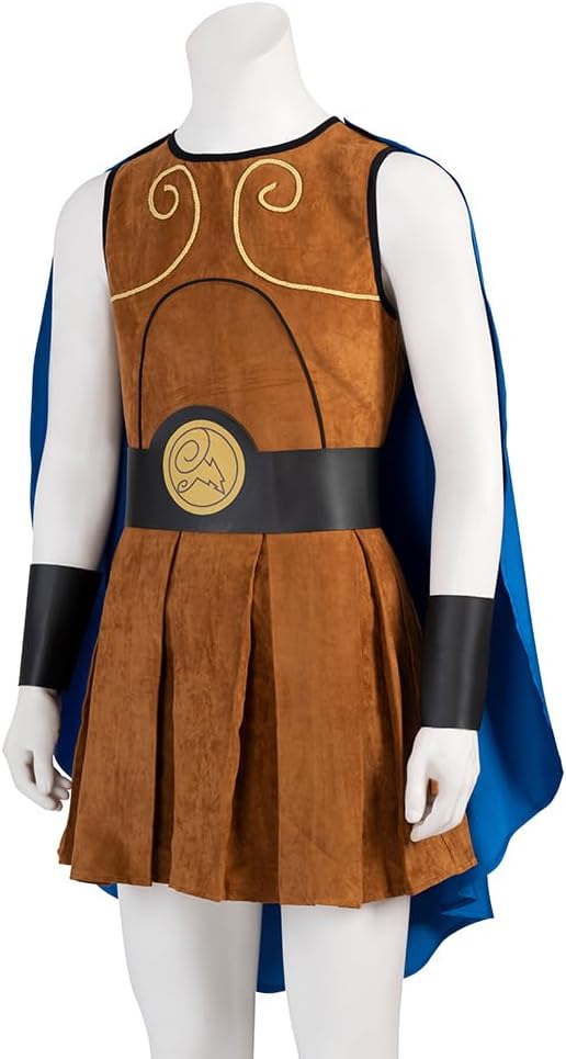 MelangCos Mens Hercules Costume Roman Soldier Cosplay Uniform Halloween Outfit