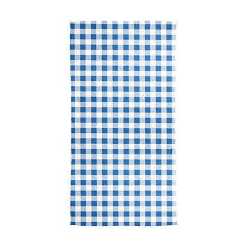 ALAZA Firebrick Gingham Plaid White Blue Grid Sheer Scarves Shawl Wrap Women Infinity Oblong Chiffon Scarf for Outdoor2