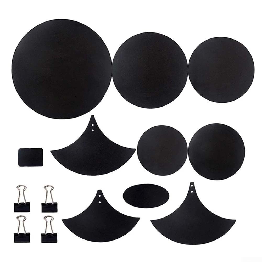 Silenziatore Batteria Pad Drum Silenziatore Drum Set, Mute Pads Gomma Pad pratica, 14 sordine per batteria, in schiuma di gomma, Portabile, silenzioso, per esercitarsi e suonare la batteria