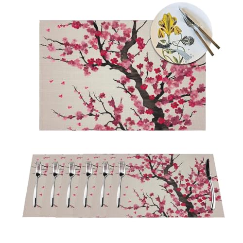 Sets de table tissés de qualité supérieure en PVC lavable lot de 4