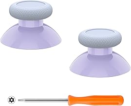 eXtremeRate Polegares de substituição violeta leve para Xbox Series X & S Controller, stick analógico para Xbox One Controle padrão, joystick personalizado para Xbox One X/S, para Xbox One Elite Controller