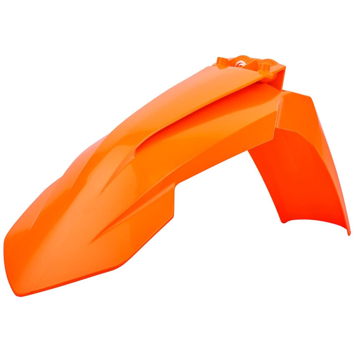 POLISPORT 8574200008 Original Replica Front Fender Made of Durable and Durable Glossy Plastic Compatible with Motorcycles KTM in Orange