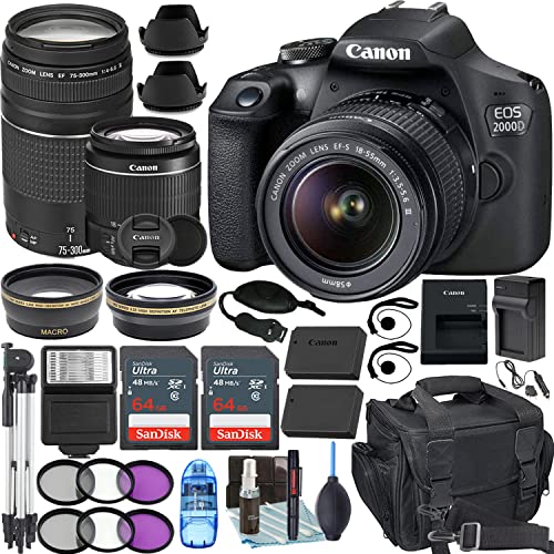 Kit Cámara Canon EOS 2000D con Lentes y Accesorios miniatura 1