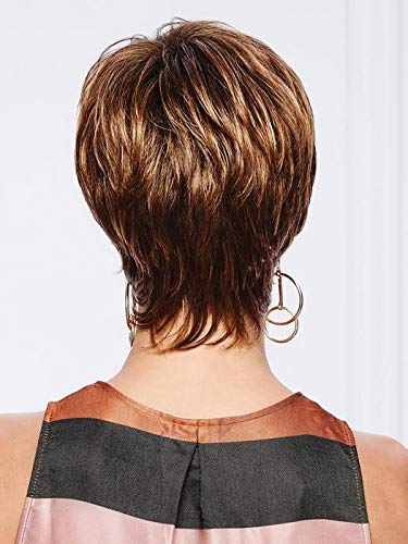 Eva Gabor Beauty Spot Short Side-Swept Comfort Cap Wig, Dark Chocolate by Hairuwear