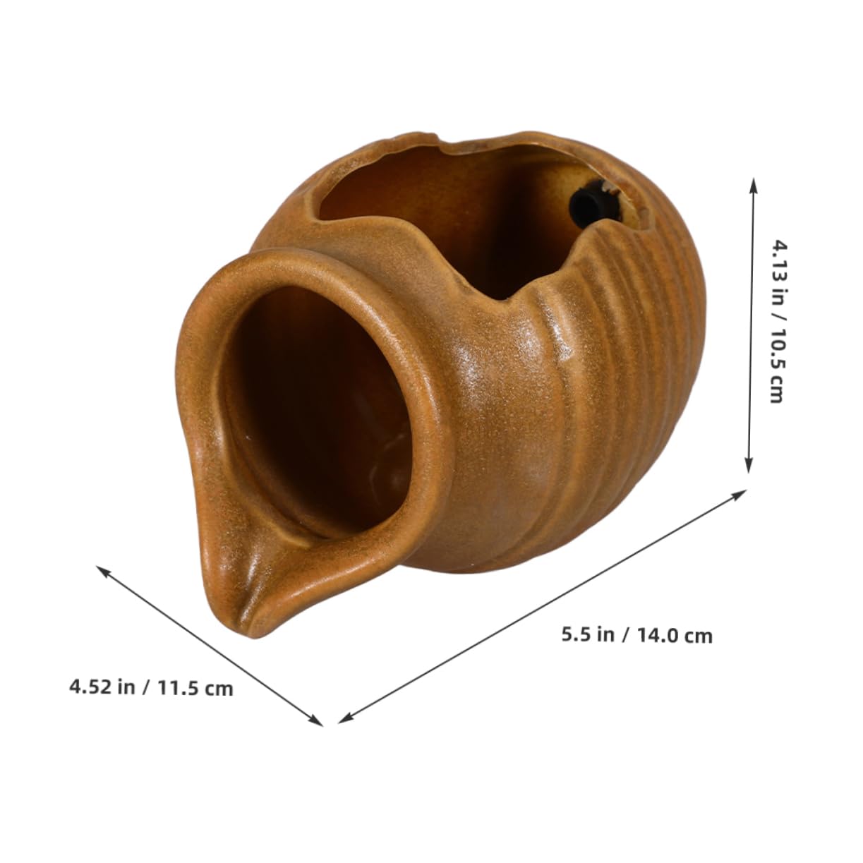 Pot de Cour en Céramique Circulant pour Poissons, Décor Classique