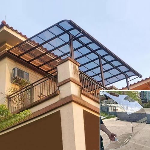 Polycarbonate Panel Roofing Sheets, 2mm Thick Roof Skylight Panels, Roofing