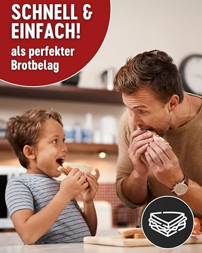 DREISTERN Schweinefleisch im eigenen Saft 300g I Mit Schweineschwarte I Herzhafte Spezialität in recyclebarer Konservendose I Lange Haltbarkeit dank natürlicher Konservierung I Hausmacher Qualität